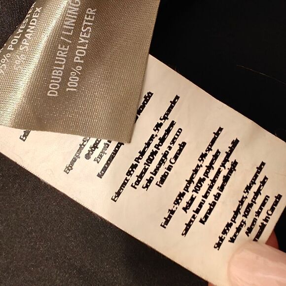 Soia & Kyo black and white zip Bomber Jacket Made in Canada size M - Picture 6 of 8